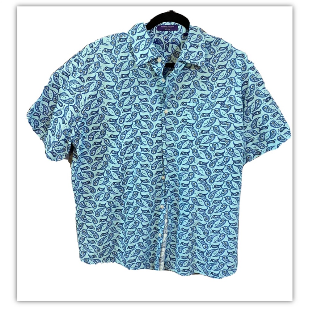 Alan Flusser Men’s L Paisley Shirt